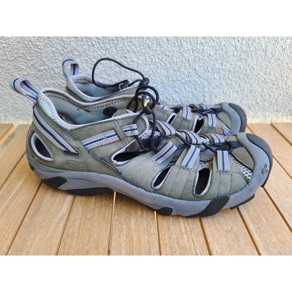 KEEN WHISPER Waterproof Sandals Mens Sz 10.5 Hiking Adjustable XT 0106 Gray - Picture 3 of 8